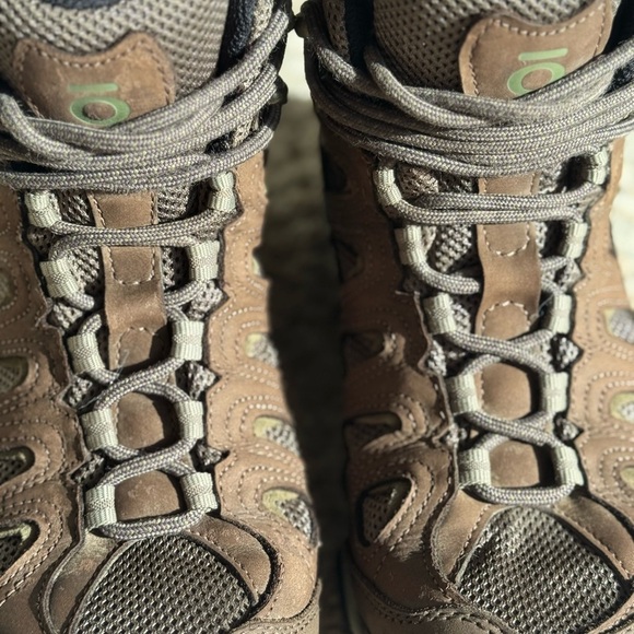 OBOZ B Dry w/OFit Insole Laced Hiking Style Boots Brown Leather & Textile Size 9 - Picture 5 of 13
